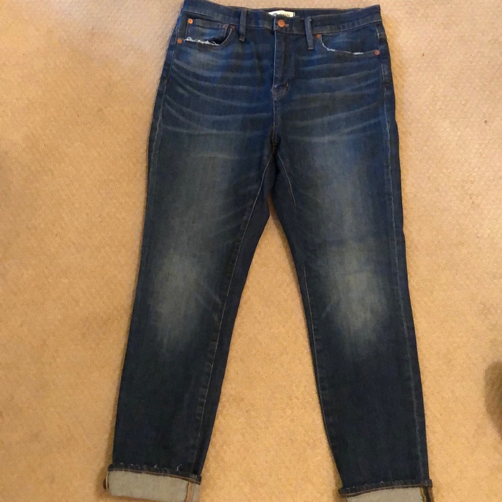 Madewell // high rise slim boyjean